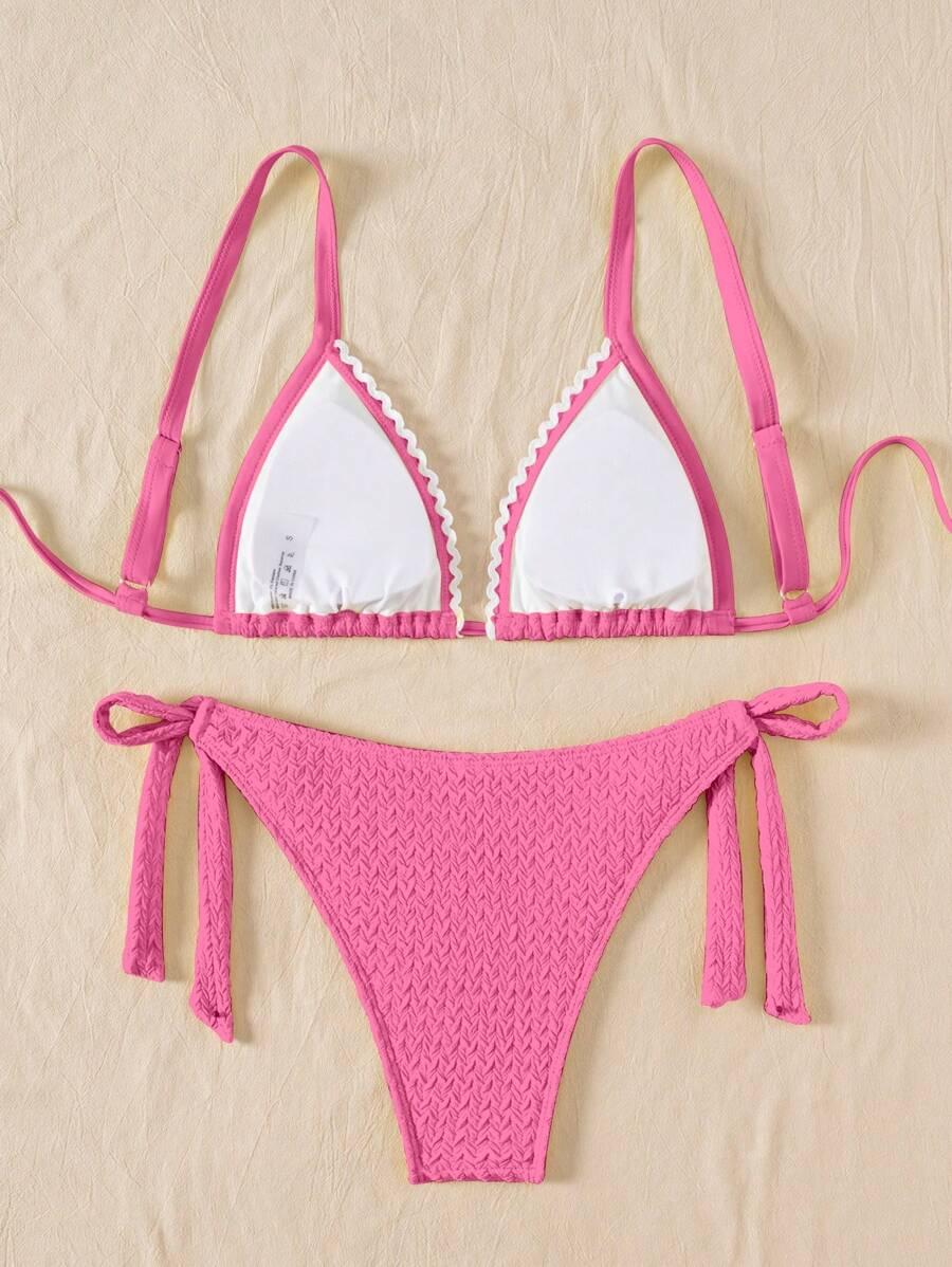 SWIM MOD RÓŻOWA GÓRA OD BIKINI HAFT PK01__L