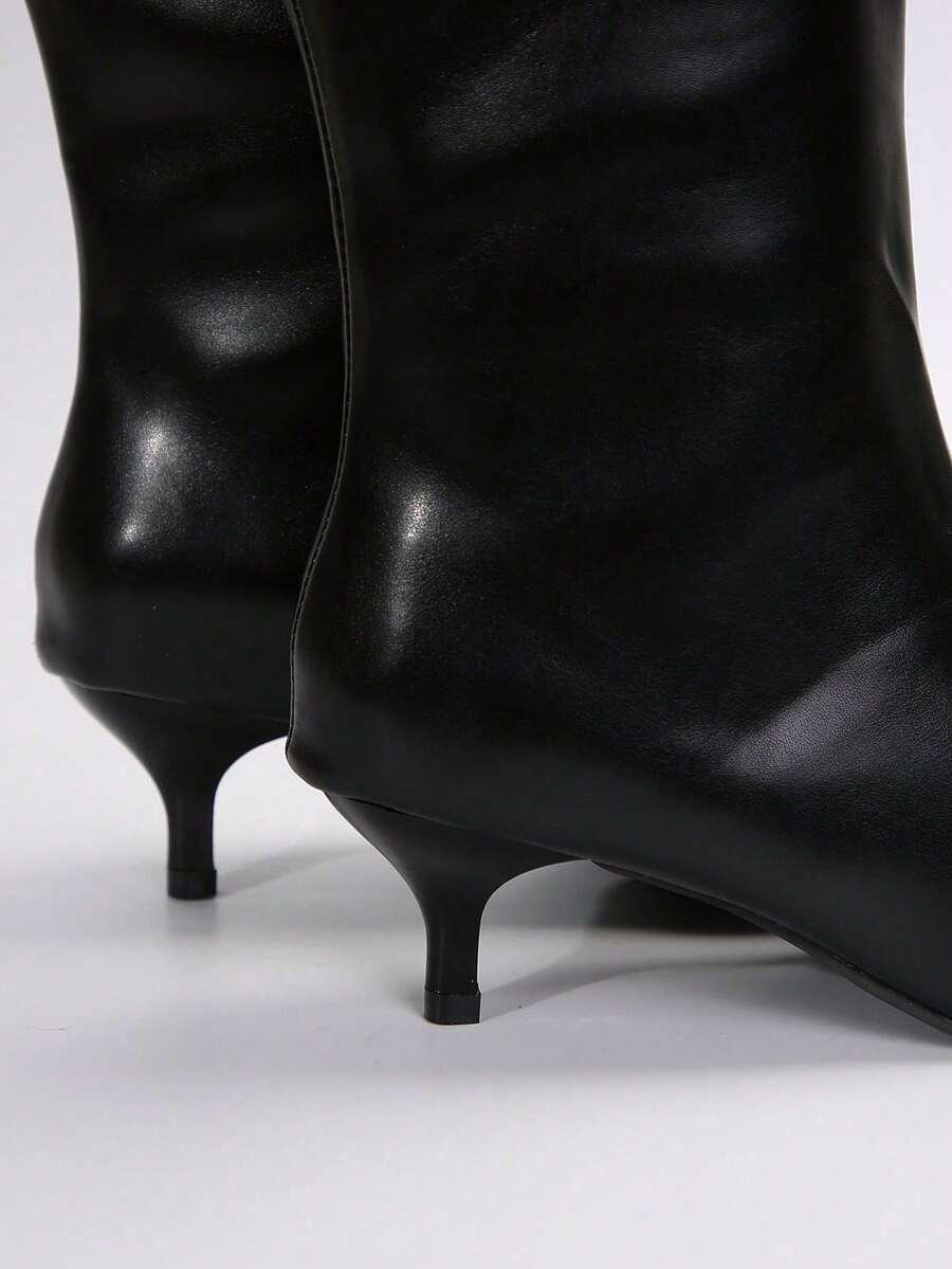SHEIN CZARNE KOZAKI IMITACJA SKÓRY W01__39,5
