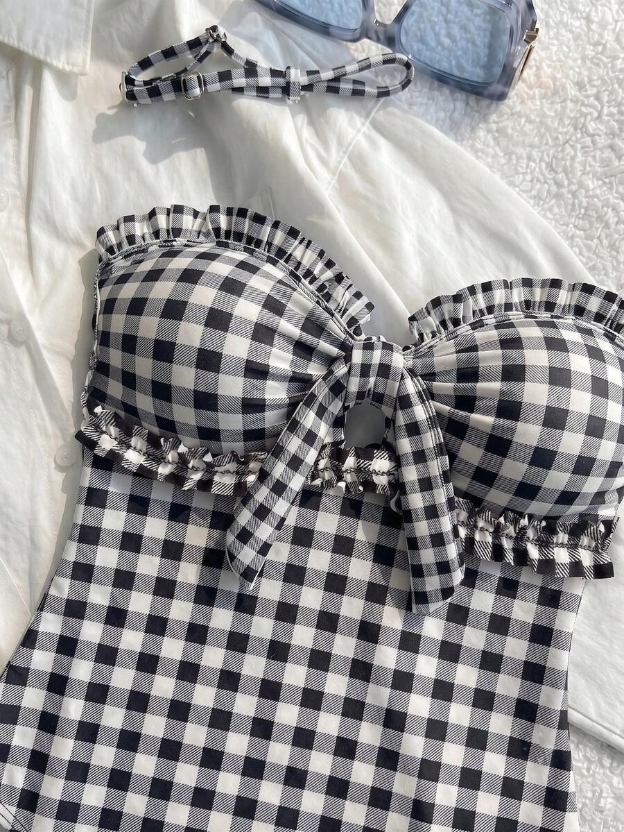 SHEIN JEDNOCZĘŚCIOWY STRÓJ KĄPIELOWY S09__M