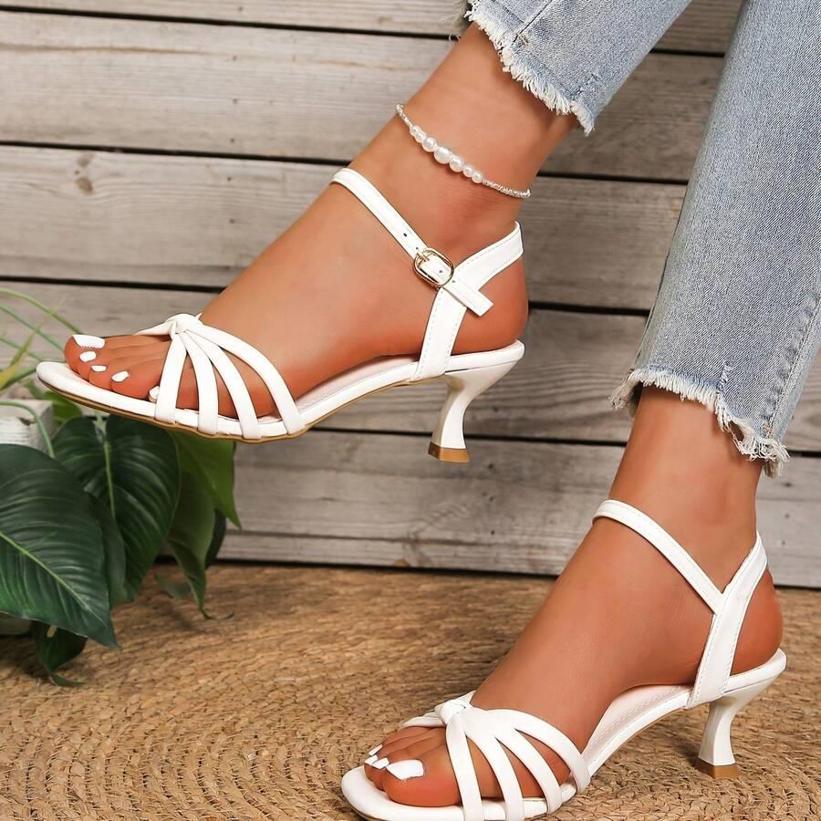 FASHION BIAŁE SANDAŁY SPLOT S06__40,5