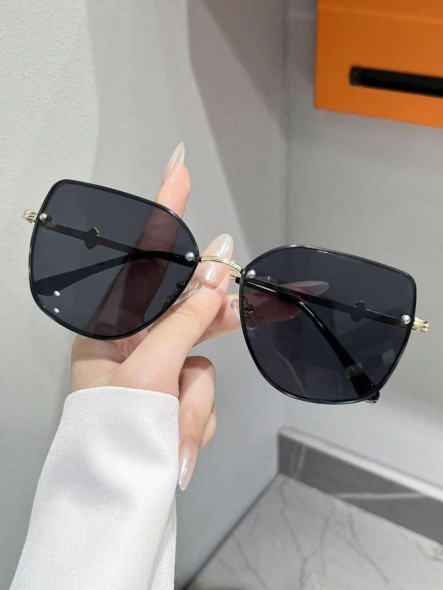 SHEIN CZARNE OKULARY PRZECIWSŁONECZNE S07__