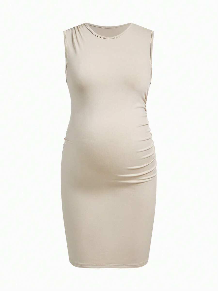 MODMAMA CIĄŻOWA SUKIENKA BEZ RĘKAWÓW 3-PACK S06__XL