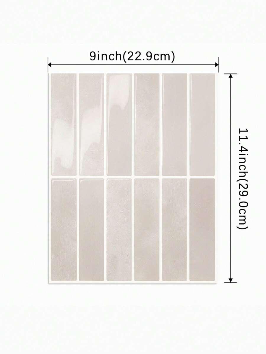 SHEIN BEŻOWE NAKLEJKI PŁYTKI S07__30-PACK