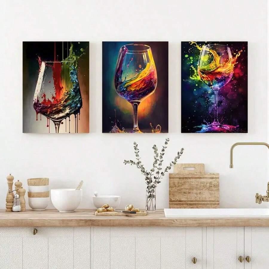 SHEIN OBRAZ NA PŁÓTNIE 3-PACK S07__40X60CM
