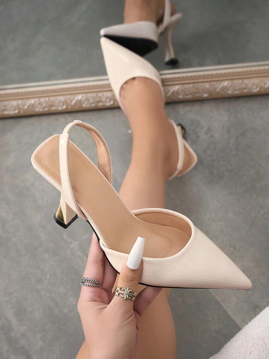 SHEIN KREMOWE CZÓŁENKA SZPILKA S06__38