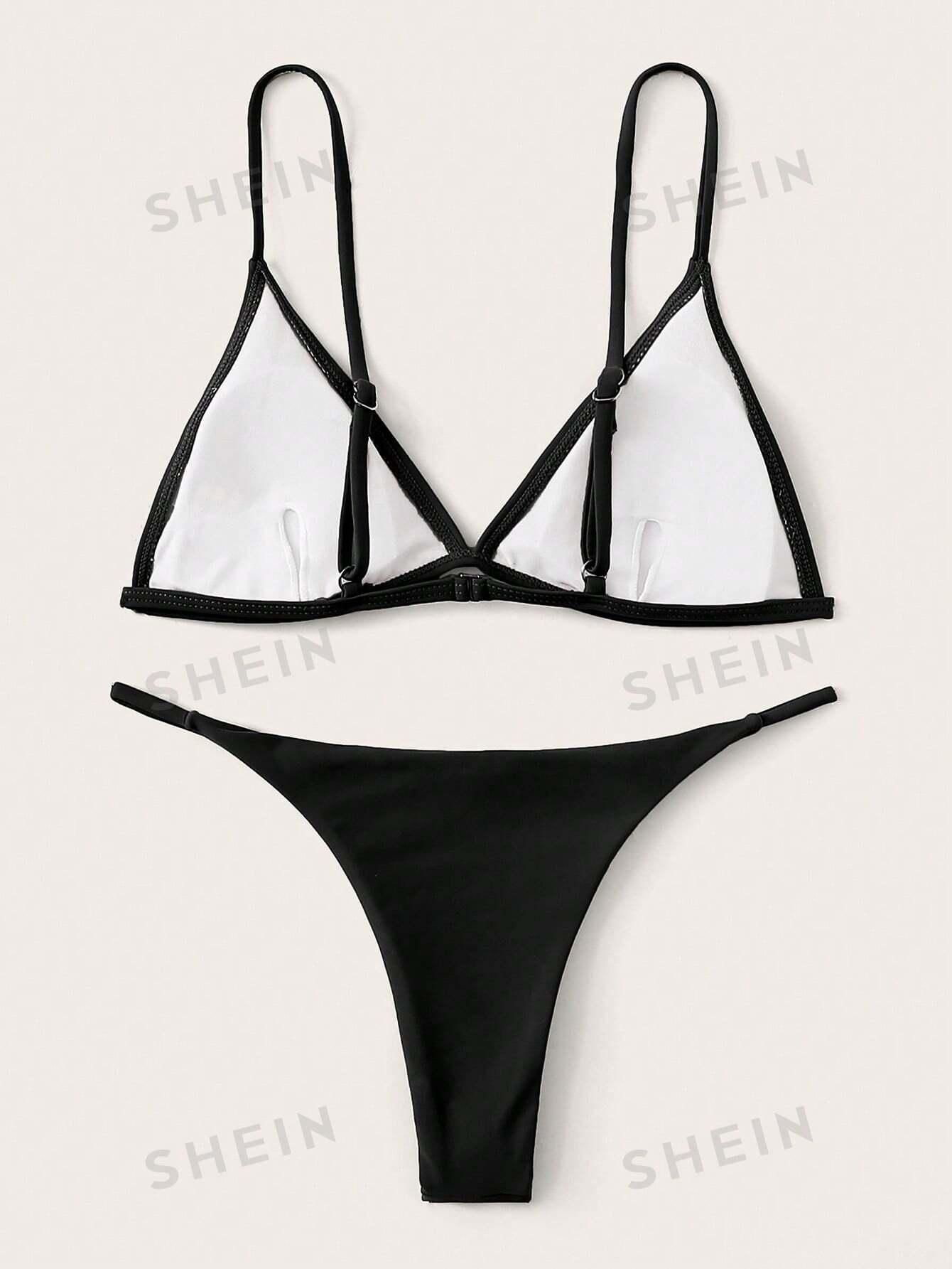 SHEIN CZARNY DÓŁ OD BIKINI S09__S