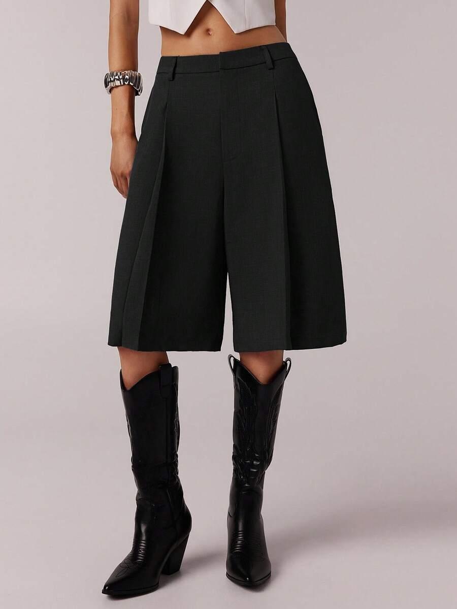 SHEIN CZARNE SPODENKI CASUAL S06__48