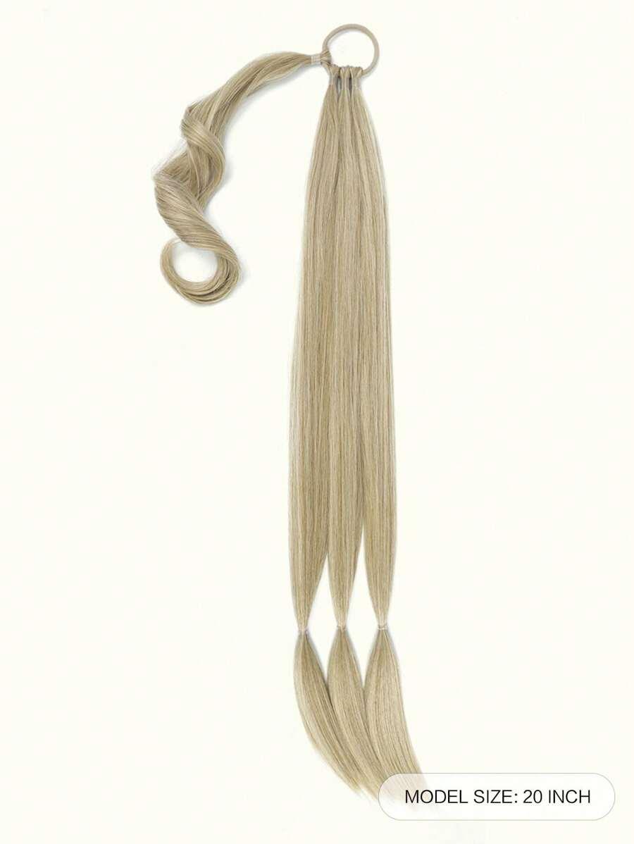 SHEIN SYNTETYCZNE WŁOSY BLOND KUCYK S07__50CM
