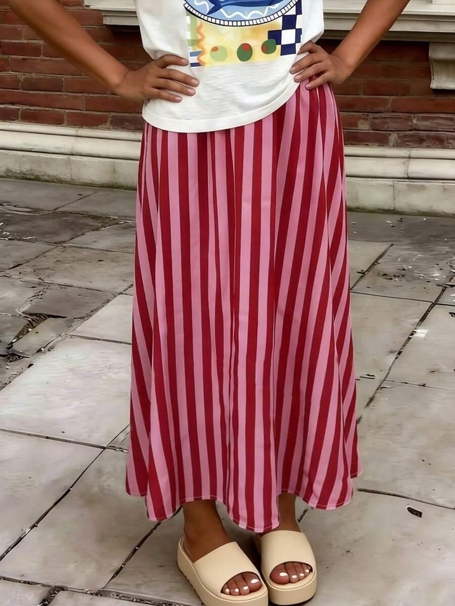 SHEIN RÓŻOWA SPÓDNICA PASKI S06__S