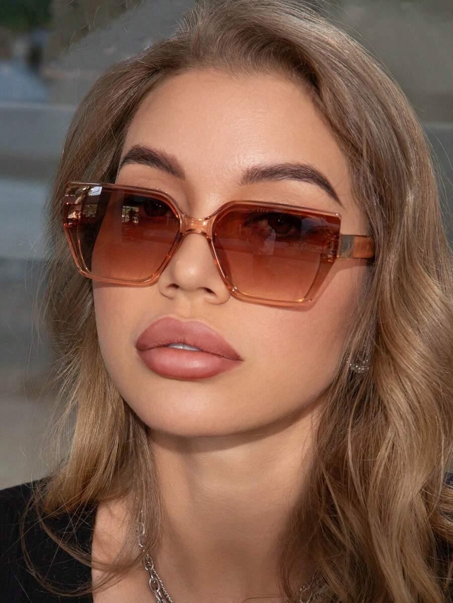 SHEIN BIAŁE OKULARY PRZECIWSŁONECZNE S07