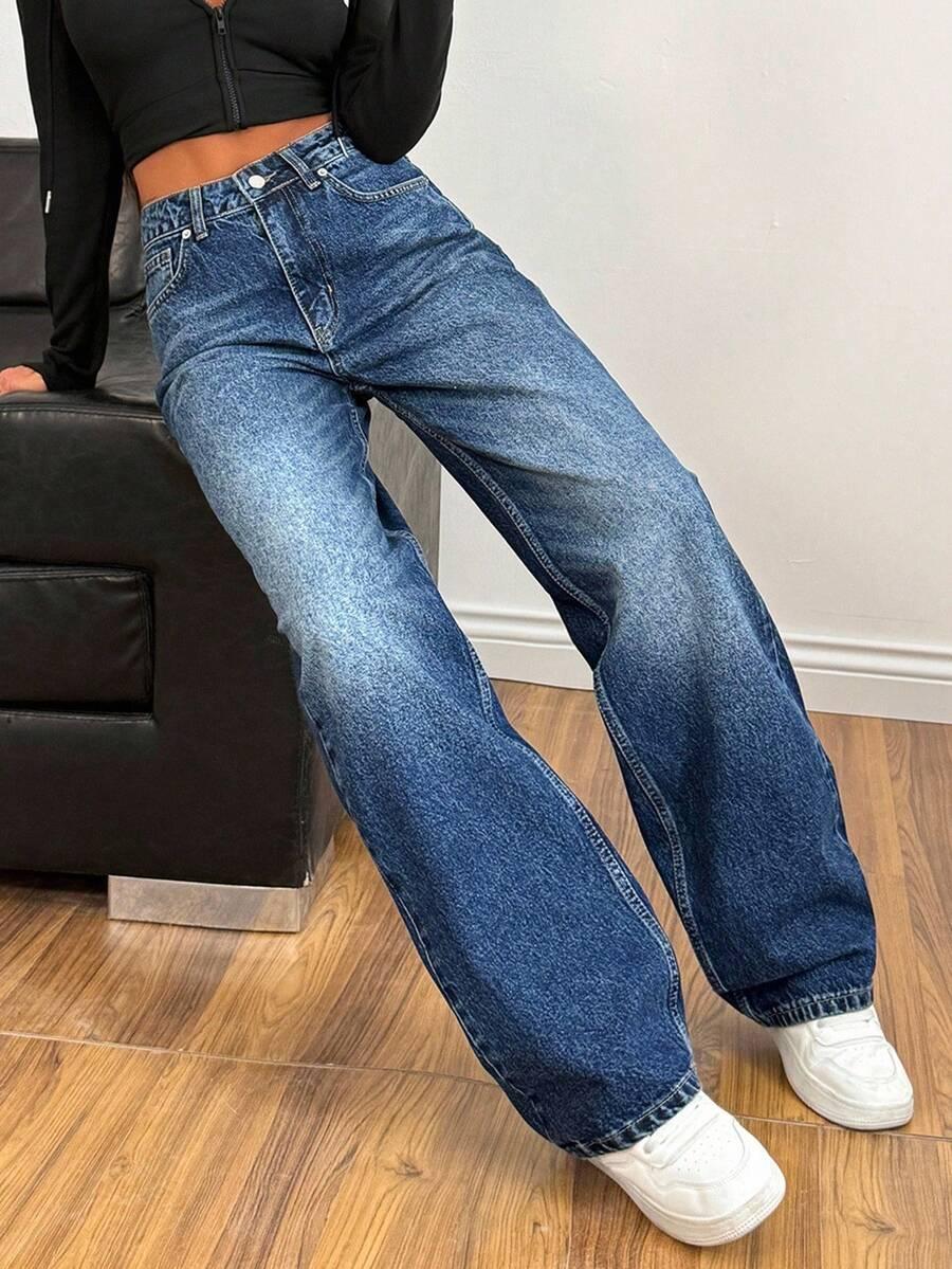 EURMUSE PROSTE SPODNIE JEANS PK01__S