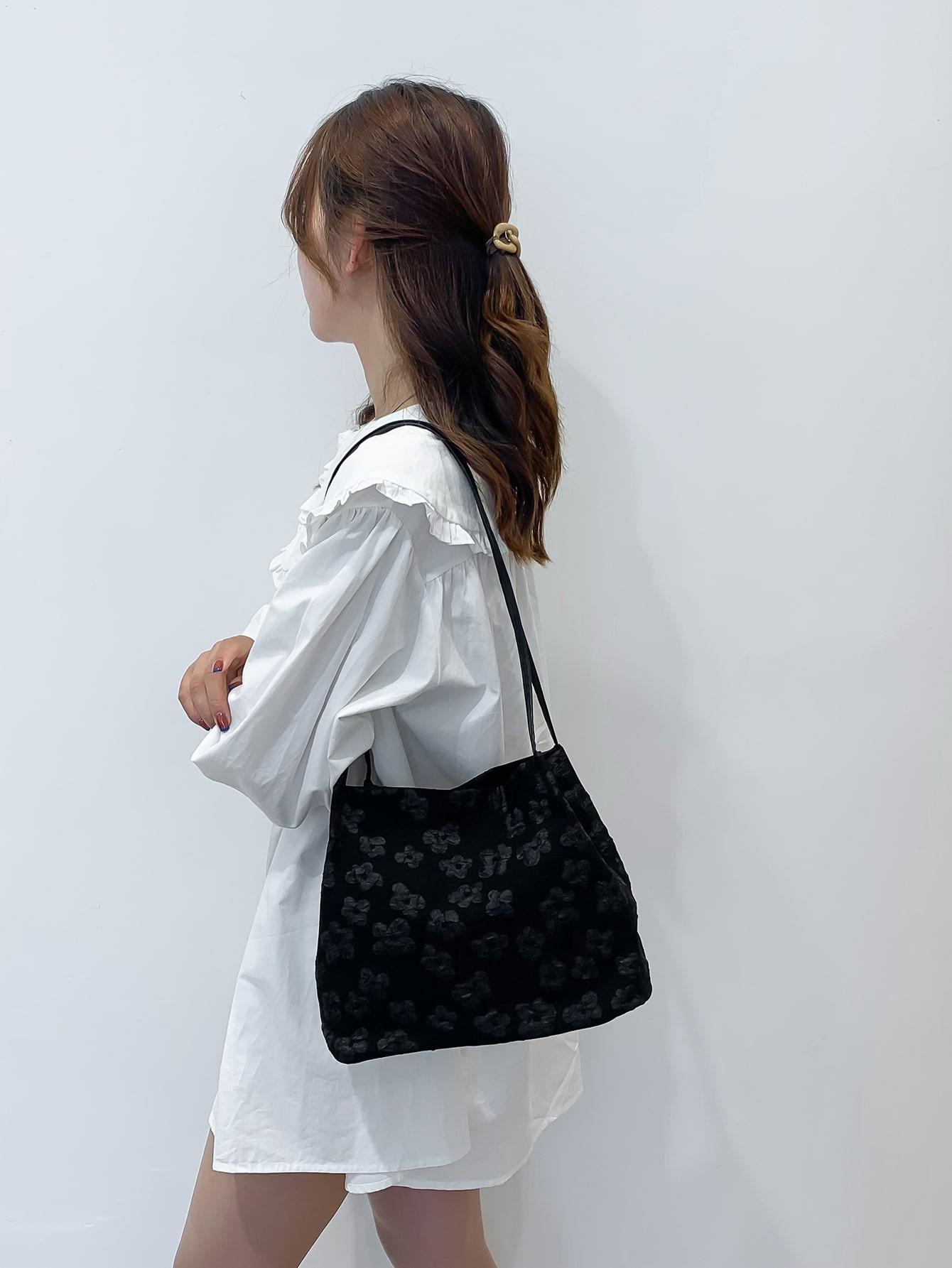 SHEIN CZARNA TOREBKA NA RAMIĘ S07__11X27,5X23