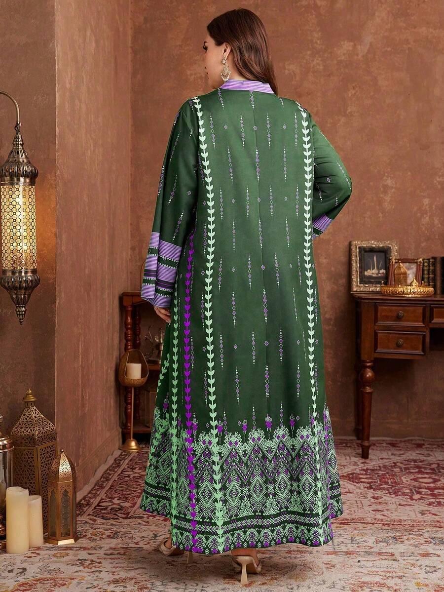 AL NAJMA SUKIENKA MAXI DŁUGI RĘKAW PRINT S06__48