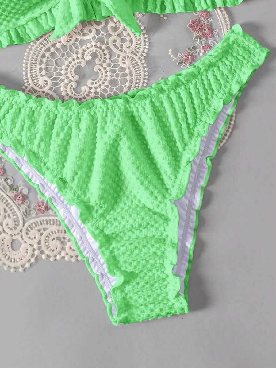 SWIM BASICS DÓŁ OD BIKINI FALBANA S09__XXL