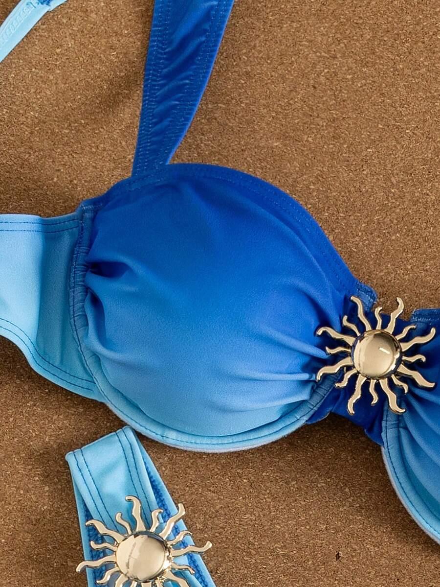 SHEIN NIEBIESKA GÓRA OD BIKINI S09__M