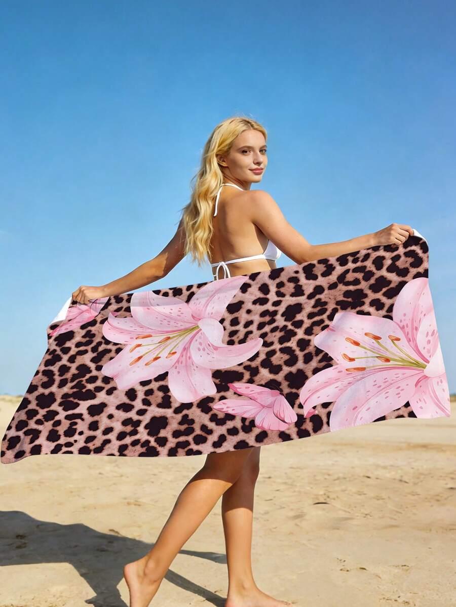 SHEIN RĘCZNIK PLAŻOWY PRINT S07__75X150
