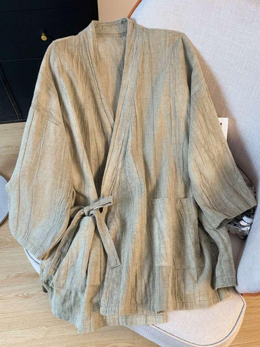 LUCIDVUE SZARA KOSZULA WIĄZANIE S06__L