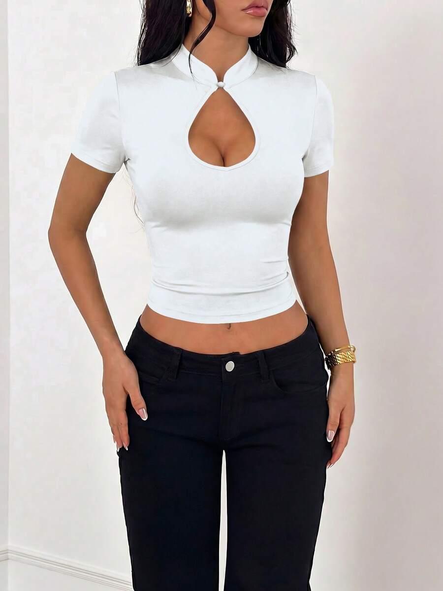 SHEIN TOP KRÓTKI RĘKAW S06__XS