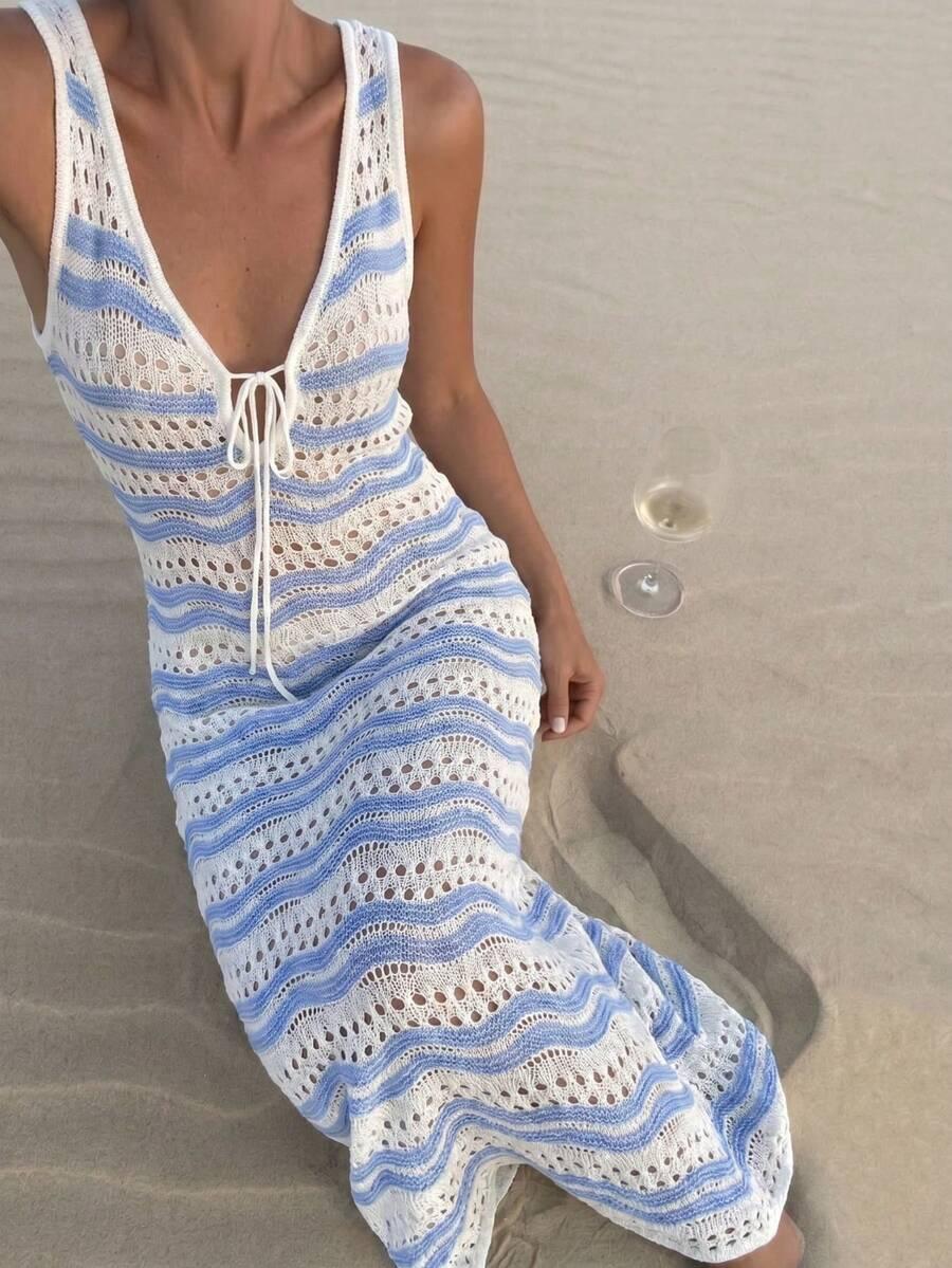 SHEIN DZIANINOWA MAXI SUKIENKA S06__S