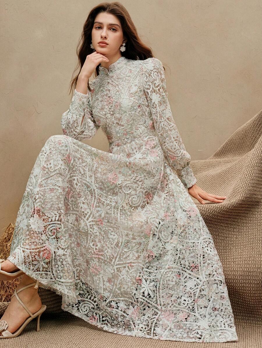 ANEWSTA KORONKOWA MAXI SUKIENKA S06__L