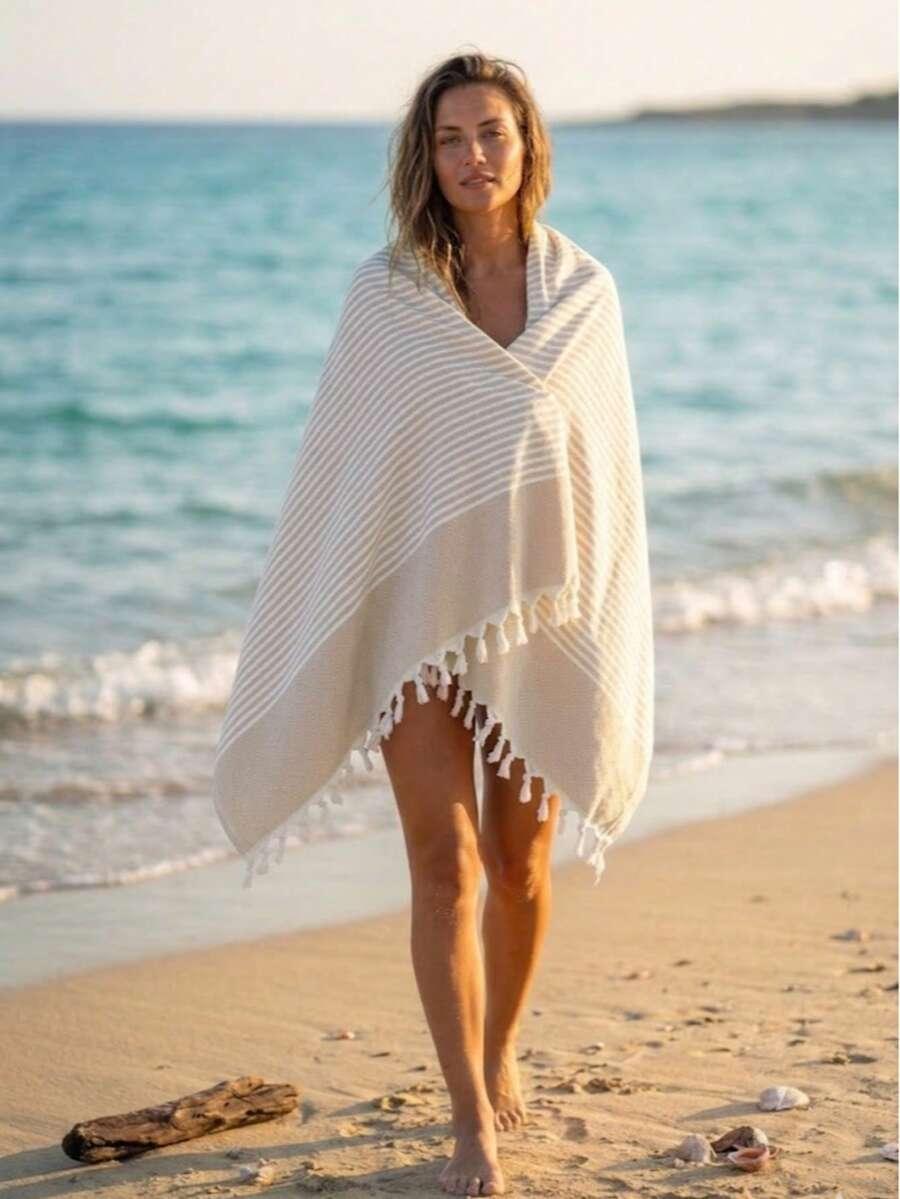 SHEIN RĘCZNIK PLAŻOWY WZÓR S07__90X180