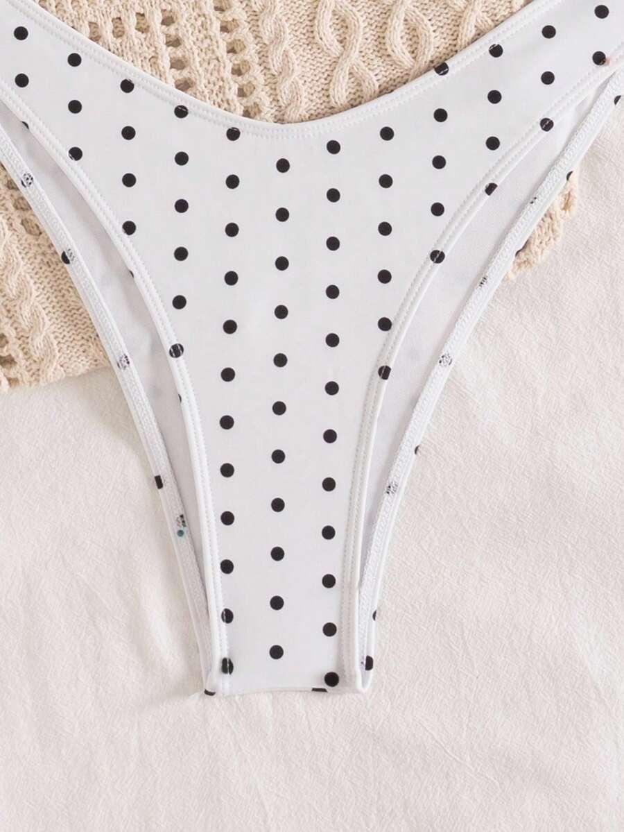 SWIM MOD DWUCZĘŚCIOWY STRÓJ KĄPIELOWY WZÓR GROSZKI S09__L