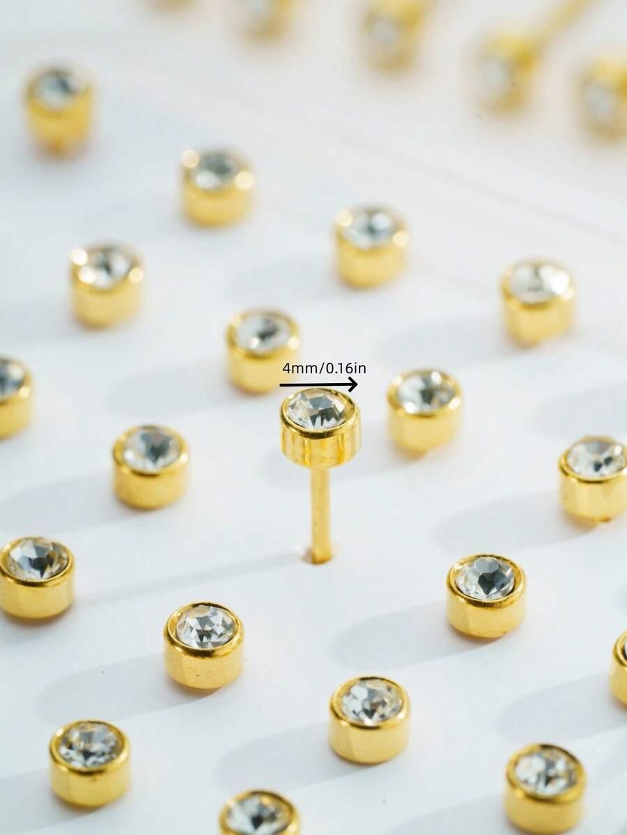 SHEIN KOLCZYKI DO PIERCINGU 36 SZTUK S07