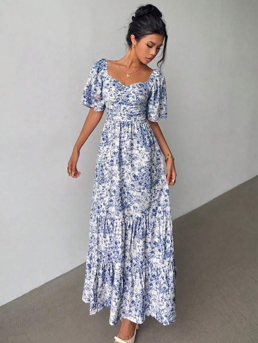 ELENZGA NIEBIESKA MAXI SUKIENKA S06__L