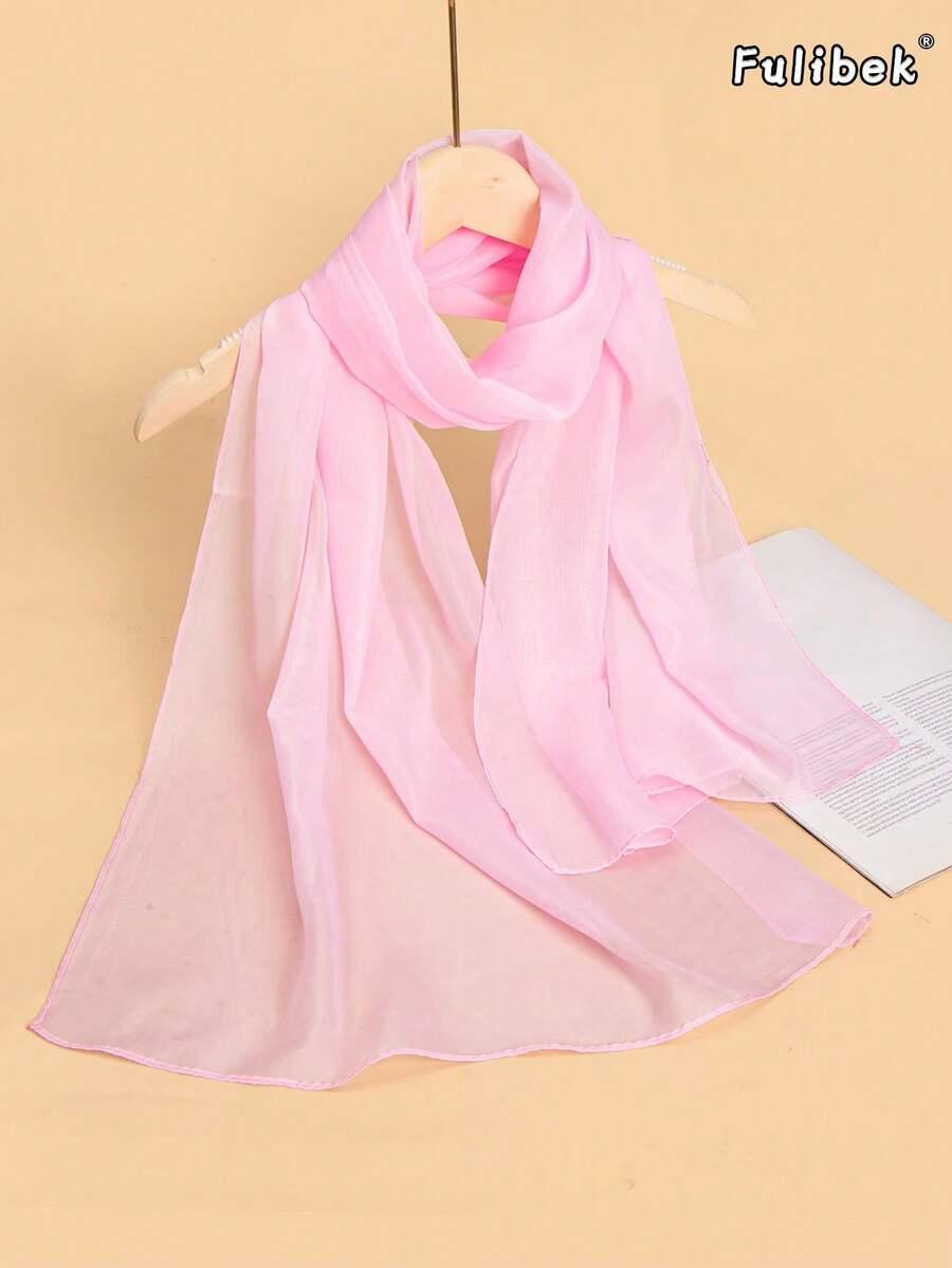 SHEIN RÓŻOWY GŁADKI SZAL S07__150