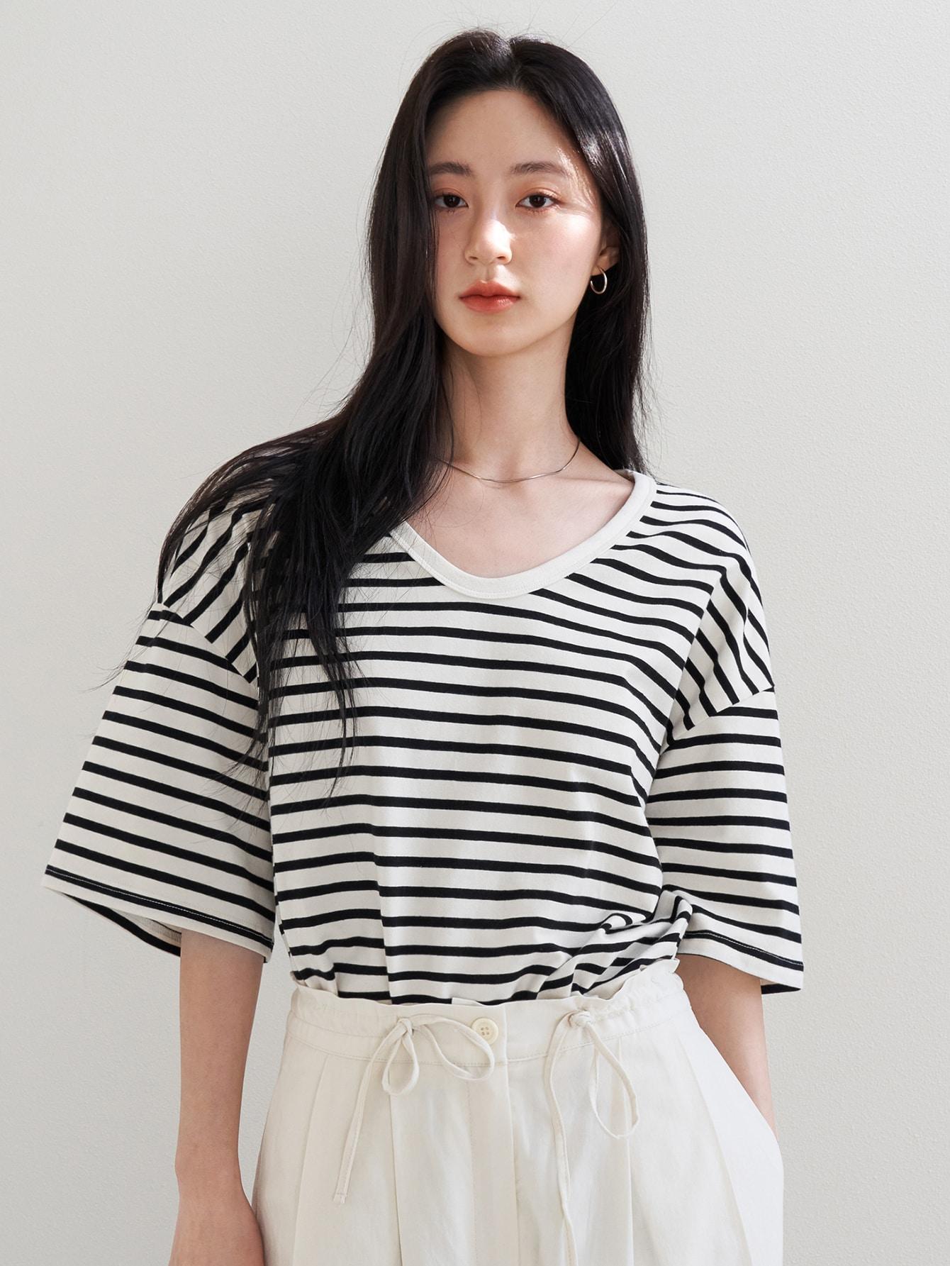 SHEIN KOLOROWY T-SHIRT PRINT PASKI S06__46