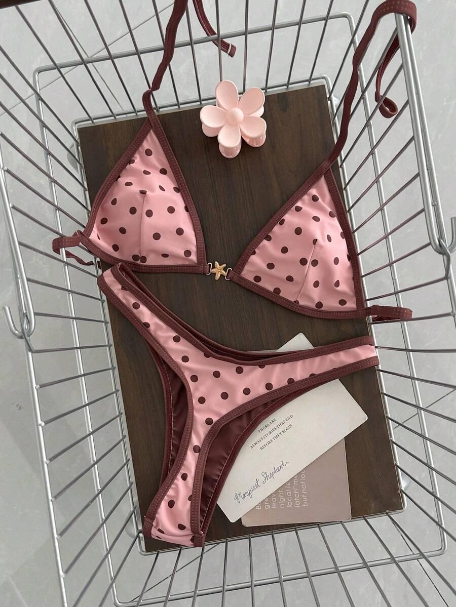 SWIM MOD KOMPLET BIKINI WZÓR GROSZKI S09__L