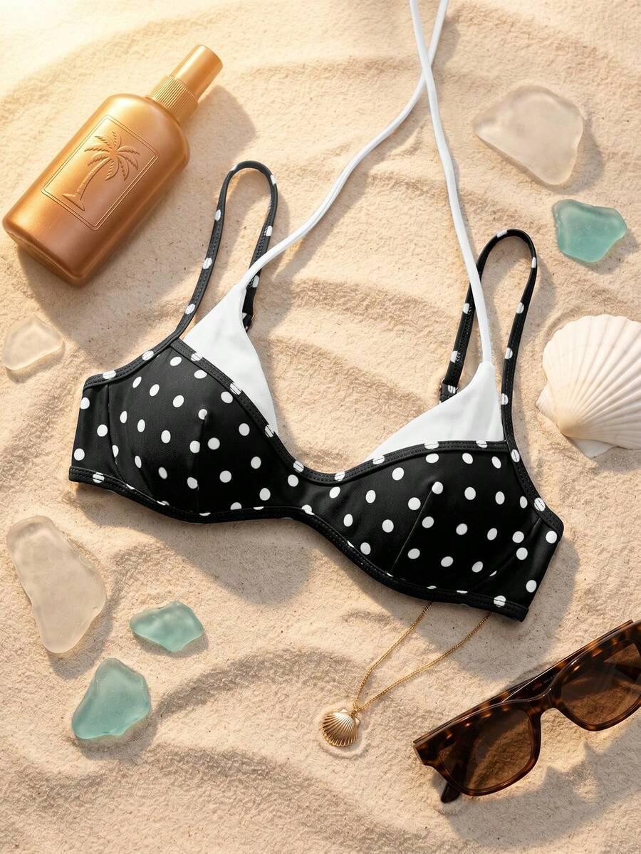 SHEIN GÓRA OD BIKINI GROSZKI S06__L