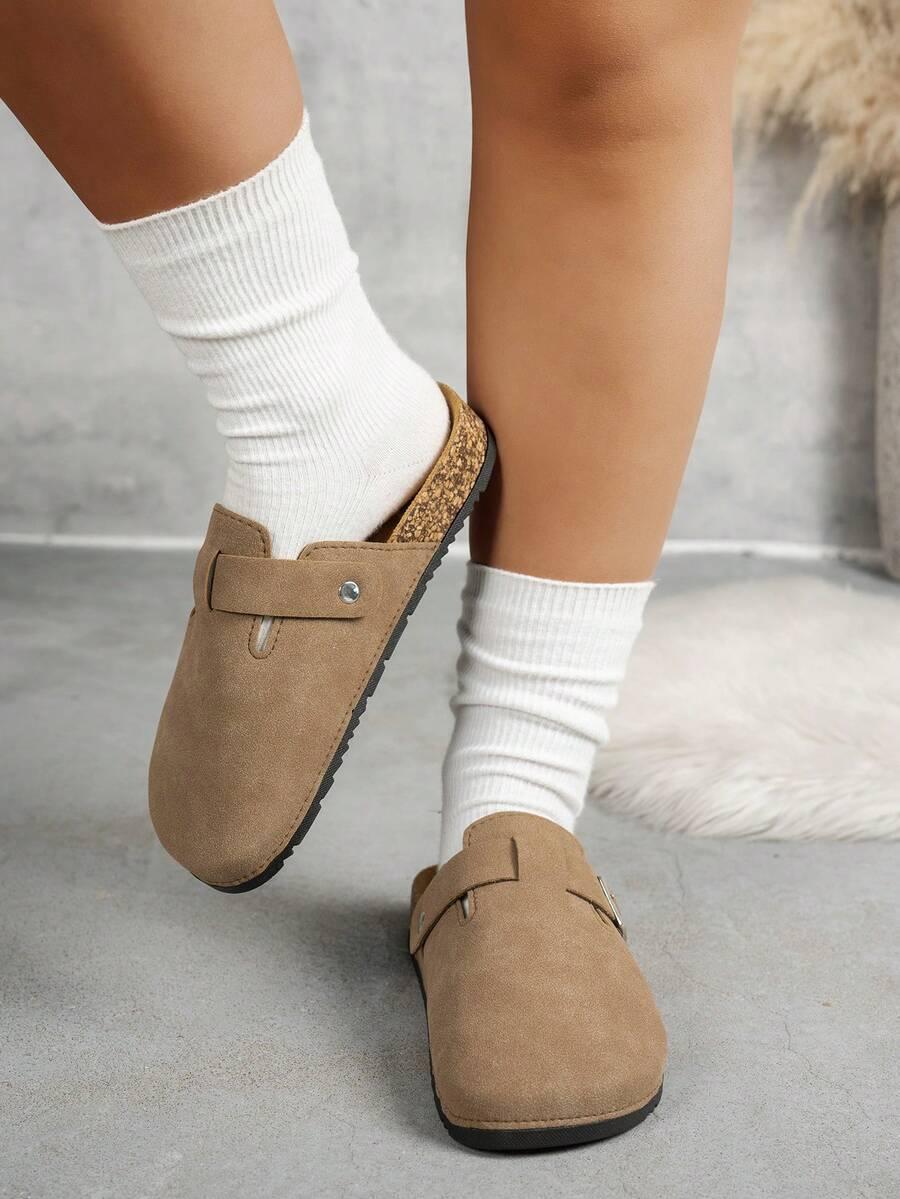 SHEIN BRĄZOWE KLAPKI CASUAL S06__39-39,5