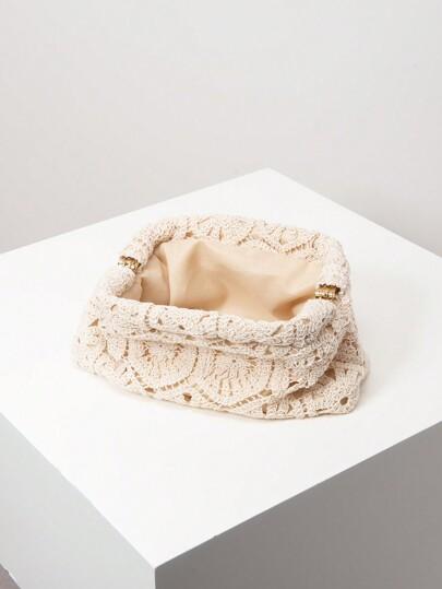 SHEIN BEŻOWA TOREBKA KOPERTÓWKA S07__25X8X15CM