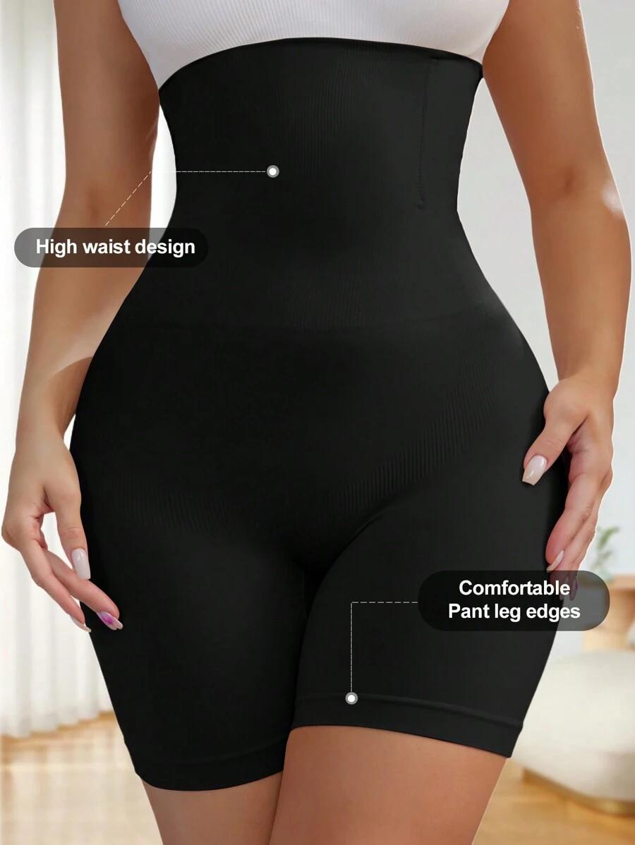 SHEIN CZARNE MODELUJĄCE SPODENKI S06__M