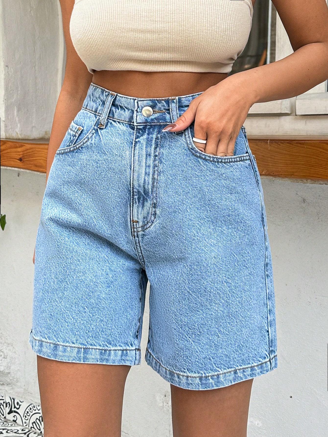 SHEIN NIEBIESKIE SPODENKI JEANS S06__XS