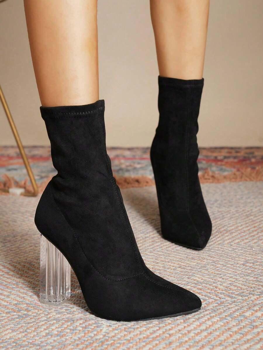 SHEIN CZARNE WSUWANE BOTKI W01__39
