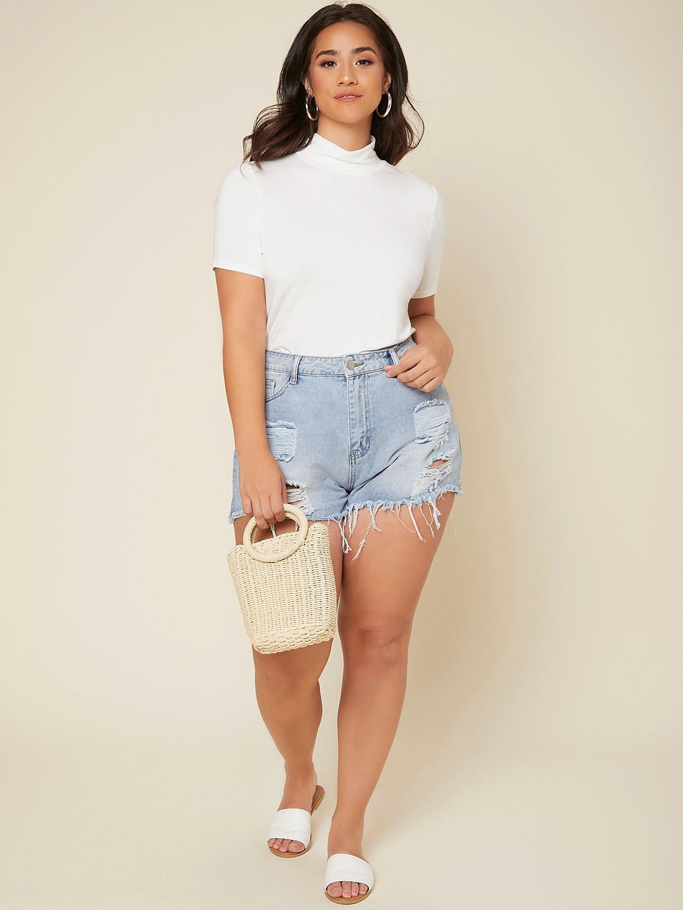 SHEIN BIAŁA BLUZKA KRÓTKI RĘKAW S06__46