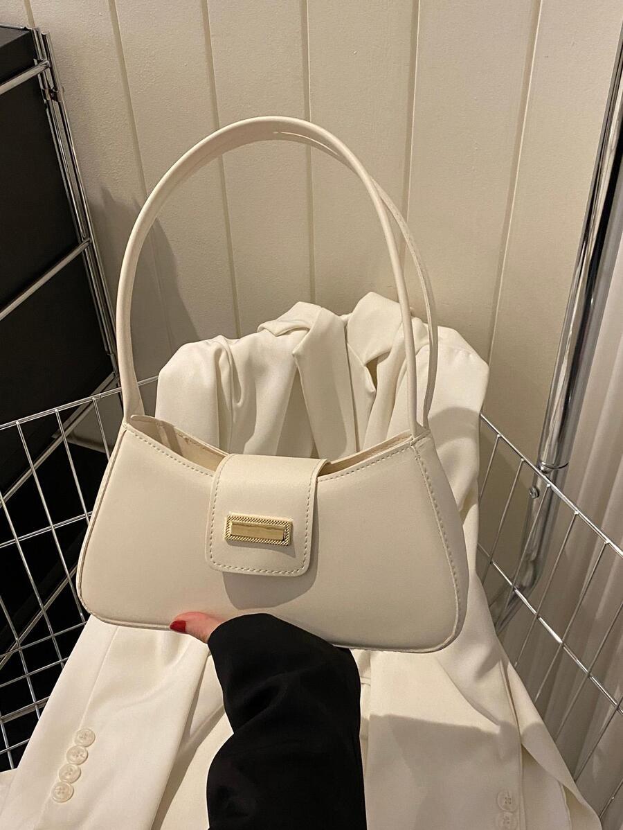 SHEIN BEŻOWA TOREBKA ZATRZASK S07__28X14,5