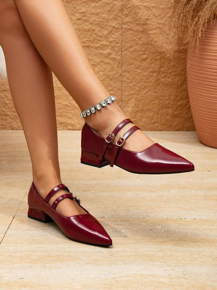 SHEIN BORDOWE CZÓŁENKA SZPIC S06__37,5