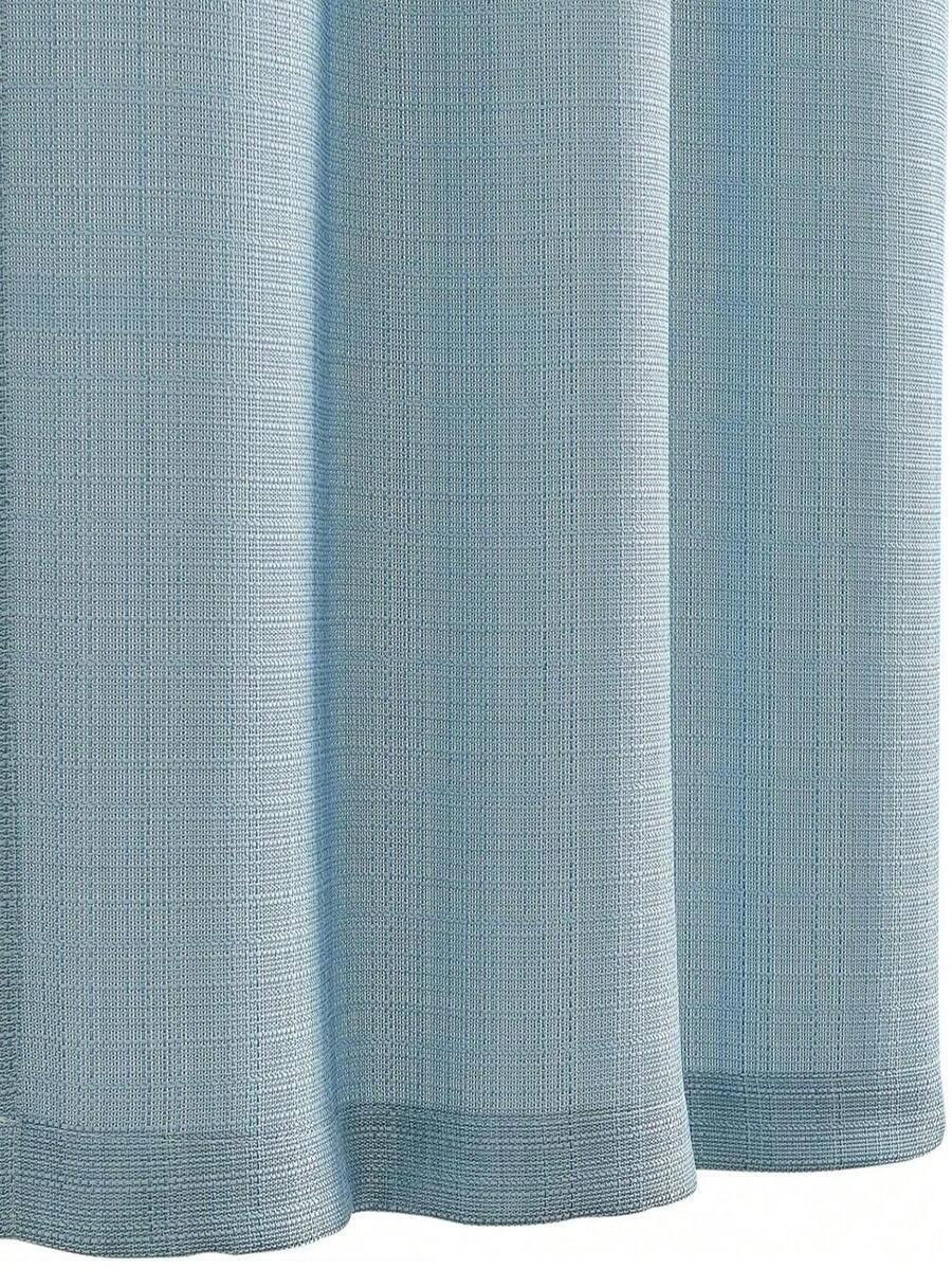 SHEIN NIEBIESKA ZASŁONA NA OKNO S07__132X241CM