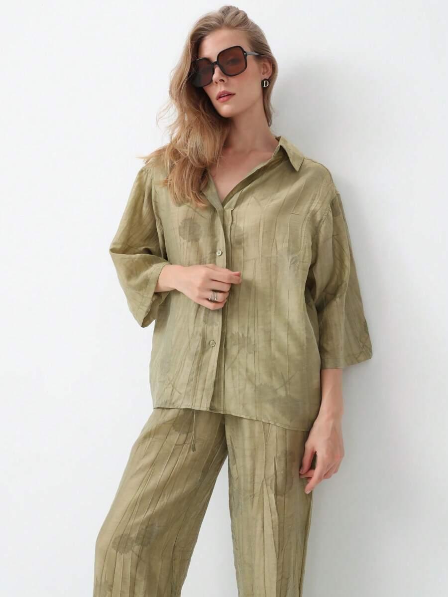 SHEIN KOSZULA SPODNIE KOMPELT S06__XS