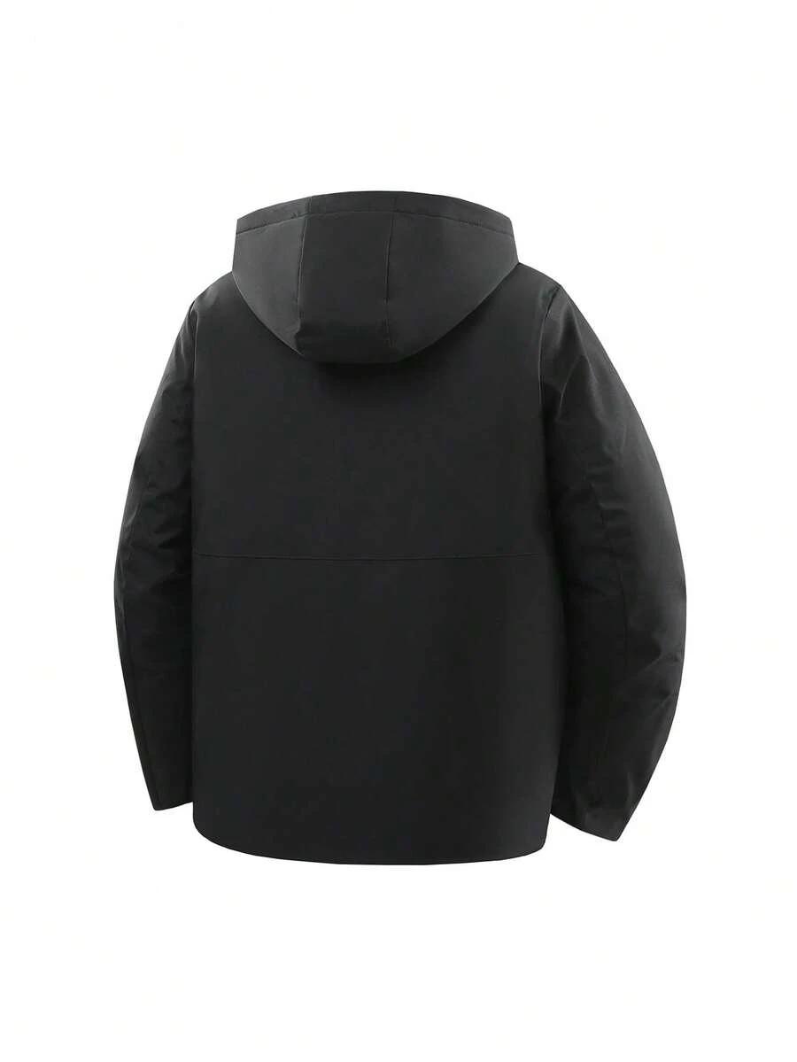 SHEIN CZARNA KURTKA KAPTUR W01__XS