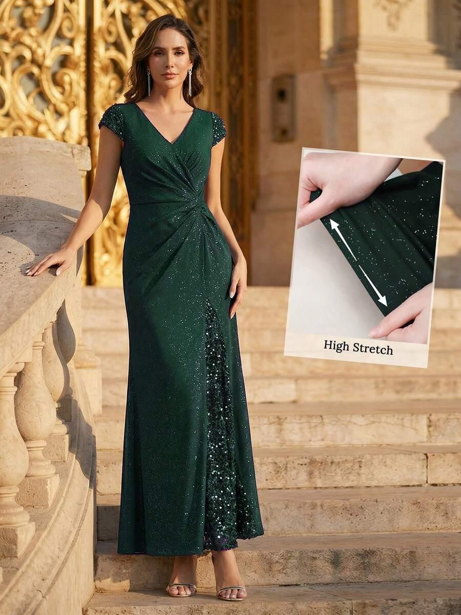 EVERPRETTY ZIELONA SUKIENKA ZDOBIENIE S06__L