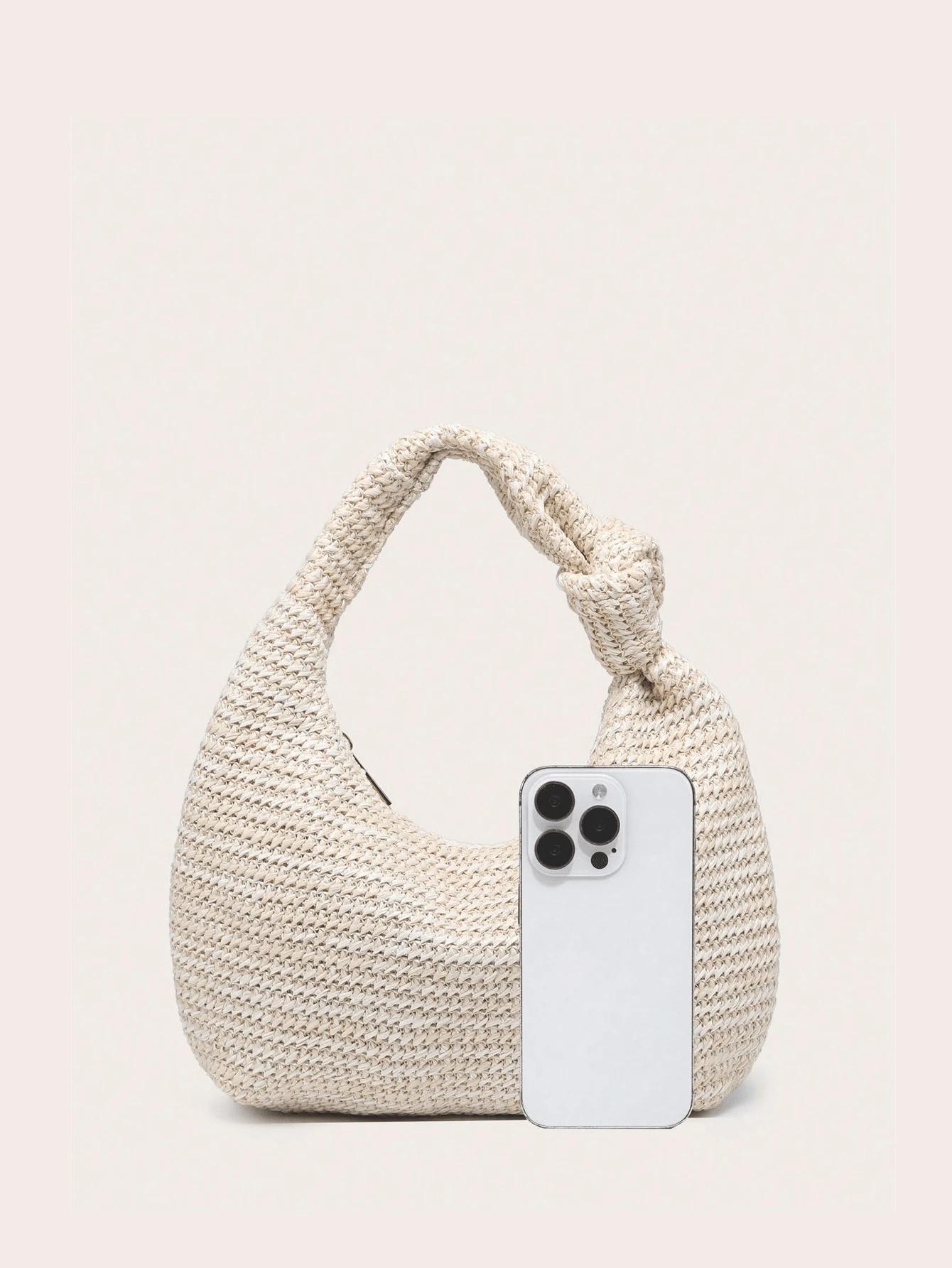 SHEIN BEŻOWA TOREBKA ZAMEK S07__23X31CM