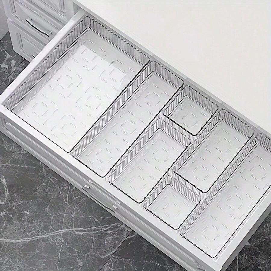 SHEIN PRZEZROCZYSTE PUDEŁKO ORGANIZER S07__25,2X8X4,5