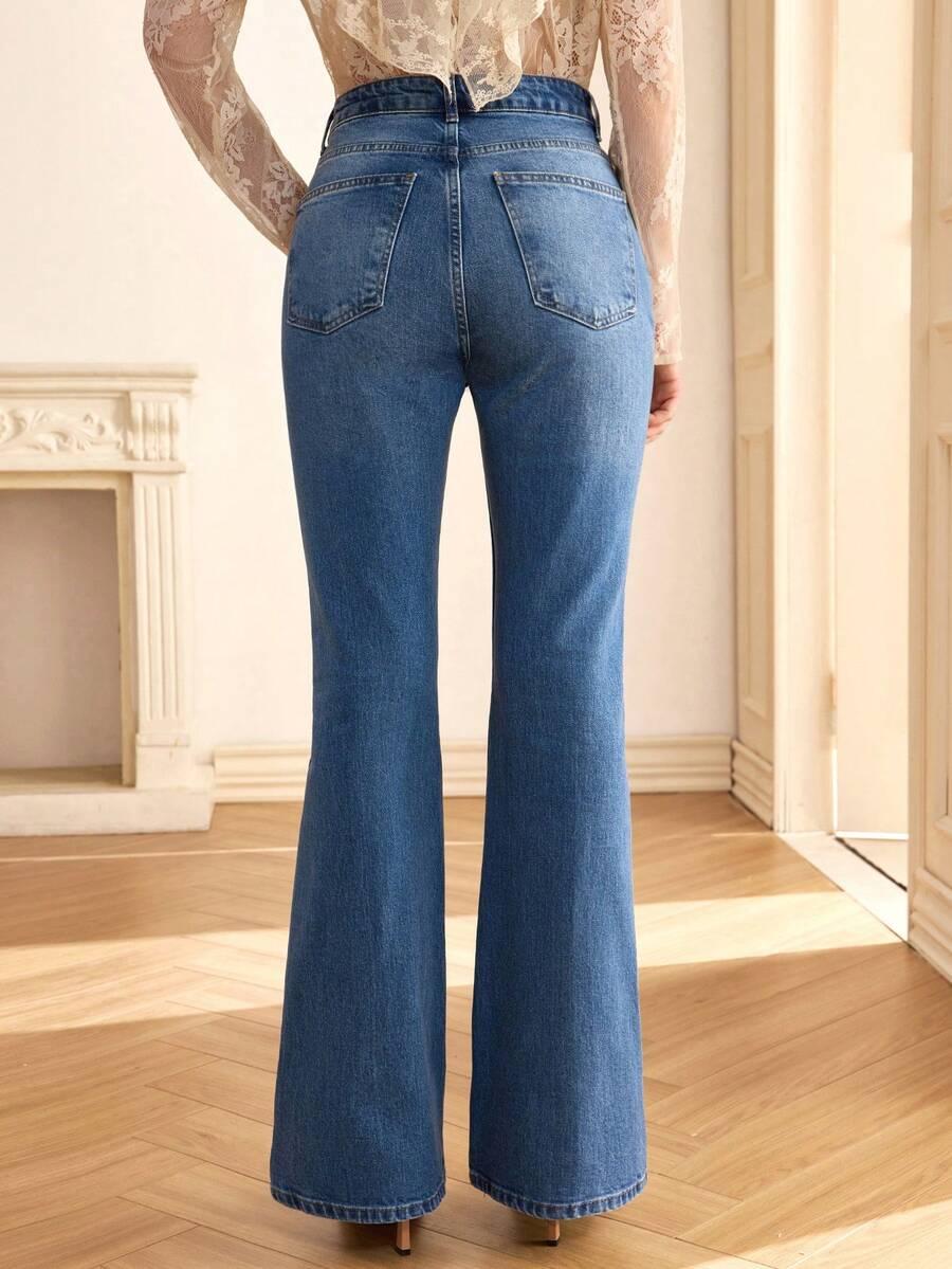 CLARA VERO SPODNIE DZWONY JEANS PK01__M