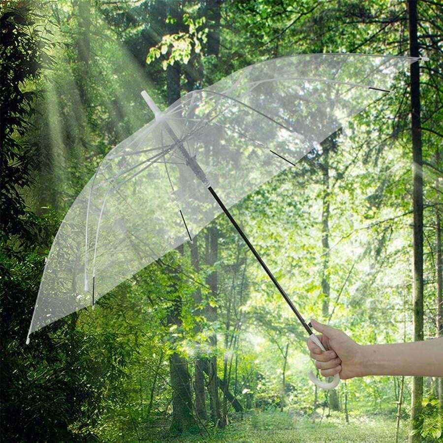 SHEIN PRZEZROCZYSTY PARASOL CASUAL S07__71CM