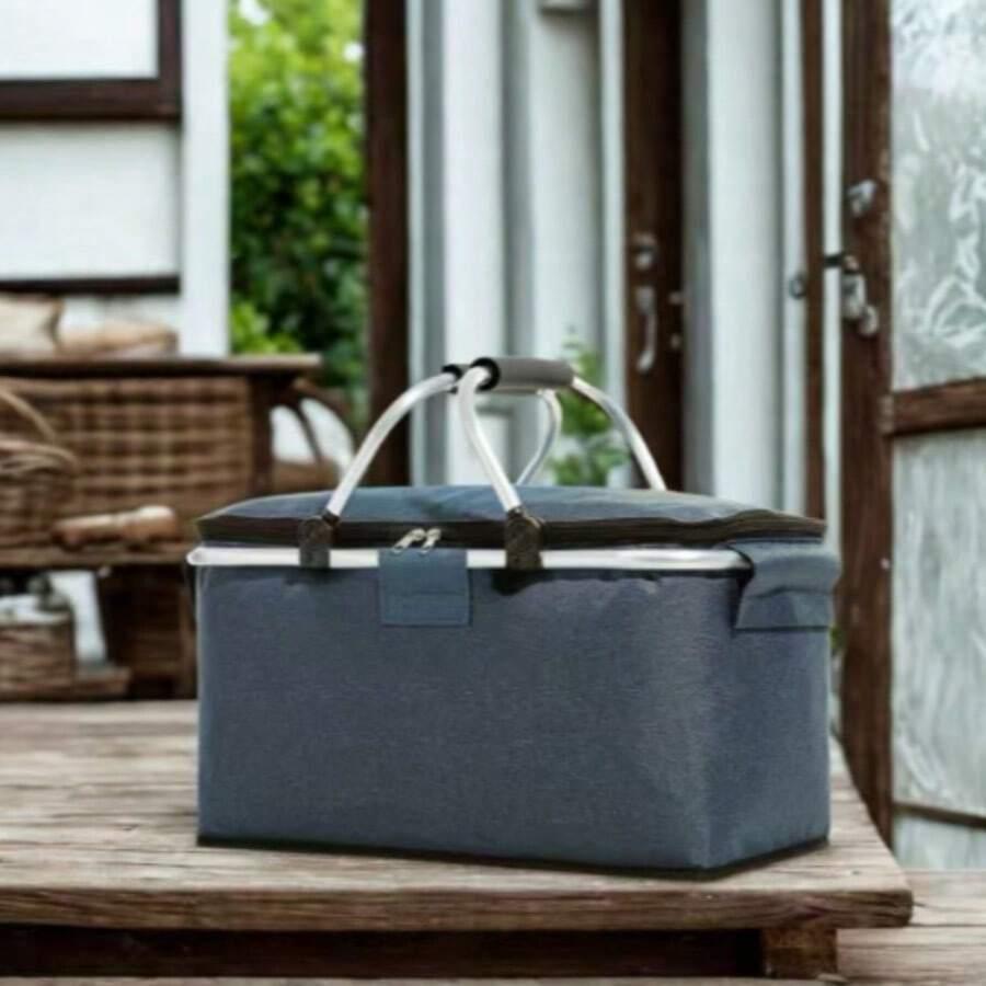 SHEIN NIEBIESKA TORBA TERMICZNA S07__40X20X23