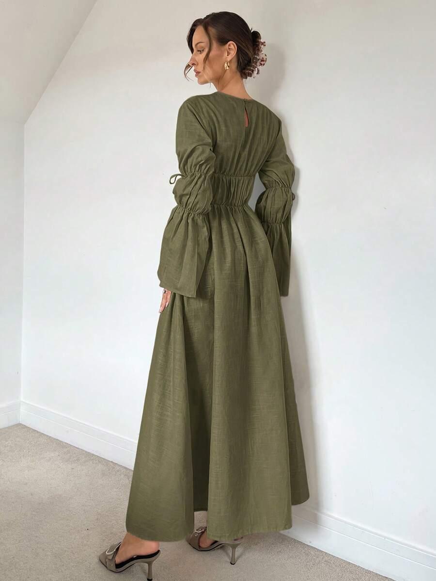 SHEIN ZIELONA MAXI SUKIENKA S06__M